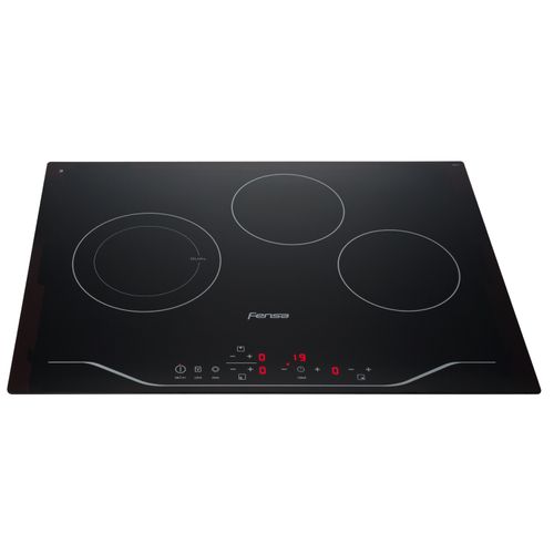 Encimera Eléctrica 3 Platos Fensa Vitrocerámica y Panel Touch FEV 3T Negra