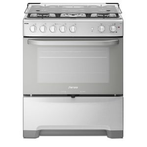 Cocina a Gas 5 Platos Fensa Experience con VaporBake y Triple Llama F 5500 T Inox
