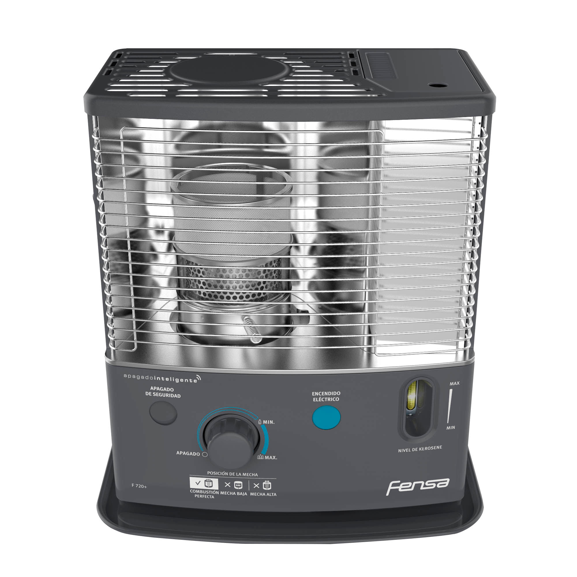 Estufa Parafina Mecha Fensa 4,2 Litros 2,7Kw con Encendido Eléctrico F 720+