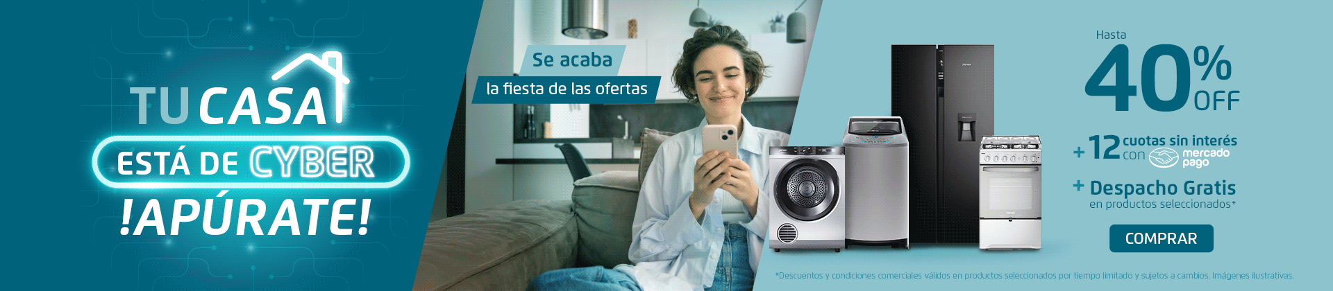 Tu casa de CYBER con Fensa - Hasta 40%Off + 12 cuotas sin interés con mercadopago