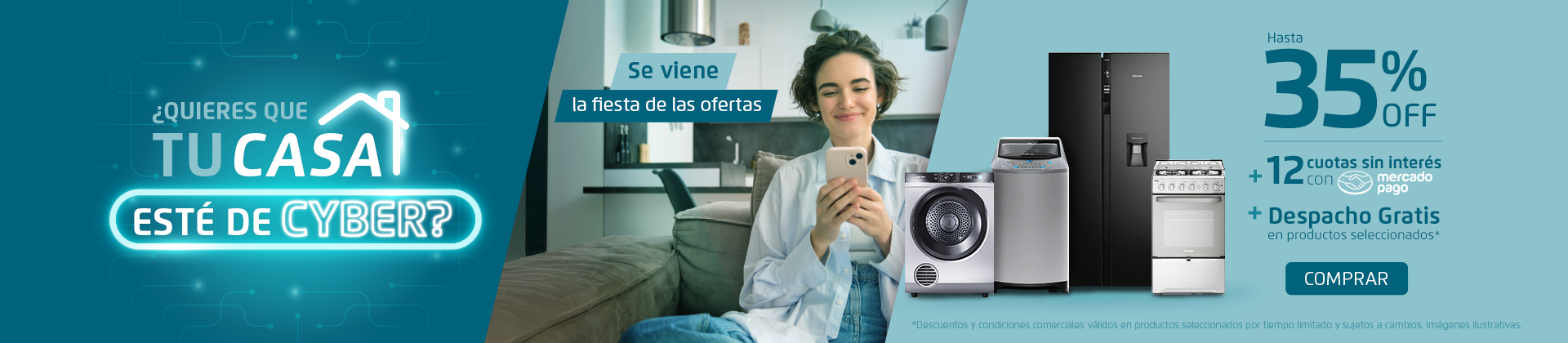 ¿Quieres que tu casa esté de CYBER? Aprovecha esta semana Fensa con hasta 35%Off