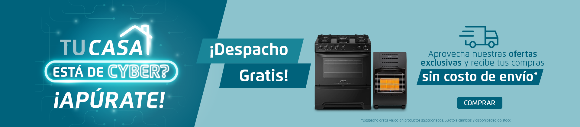 Despacho Gratis en tu Cyber FENSA