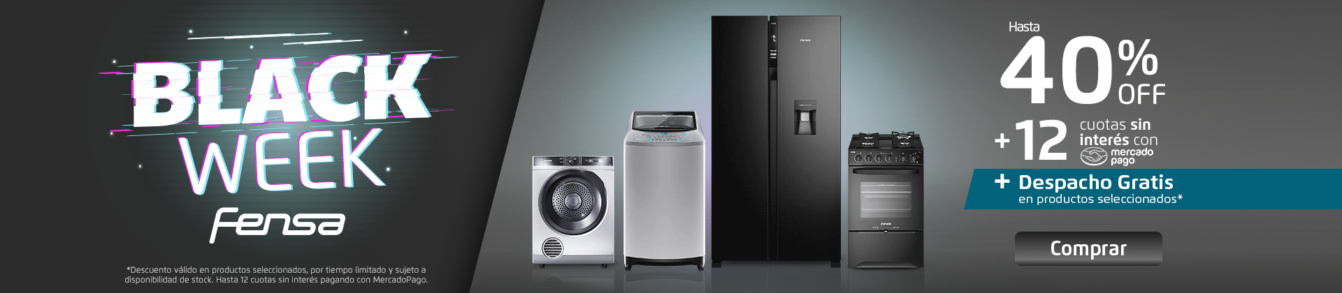Black Week de Fensa | Hasta 40%Off + 12 csi  + Despacho gratis en productos selesccionados