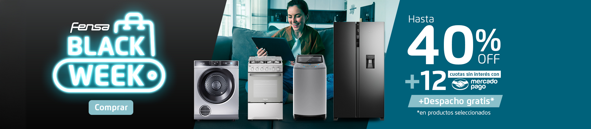 Black Week Fensa - Hasta 40%Off + 12 cuotas sin interés con mercadopago