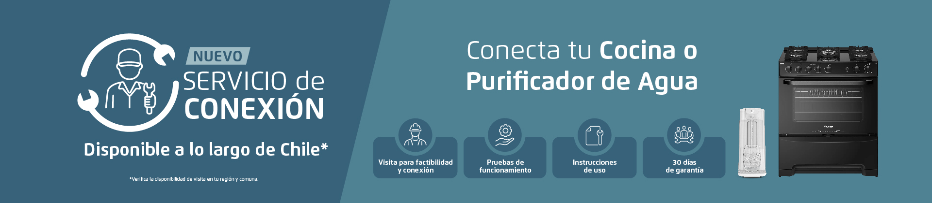 Servicio de Conexión Fensa - Conecta tu cocina o purificador de Agua
