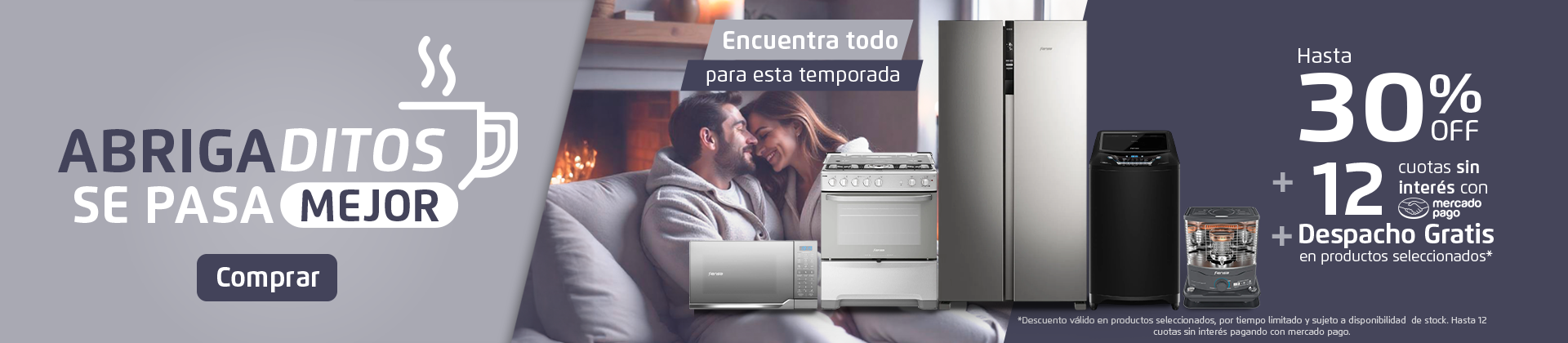 Abrigadito se pasa mejor con Fensa | Hasta 30% Off + 12 cuotas sin interés con mercadopago