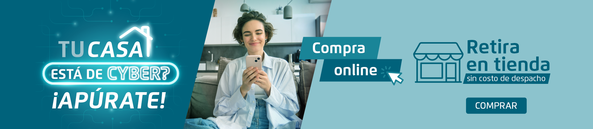 Compra online y retira en tienda sin costo de despacho